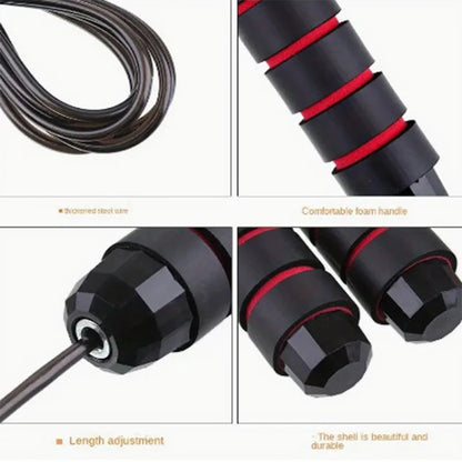 EasyFit™ Steel Speed Jump Rope – Adjustable Cardio Jump Rope