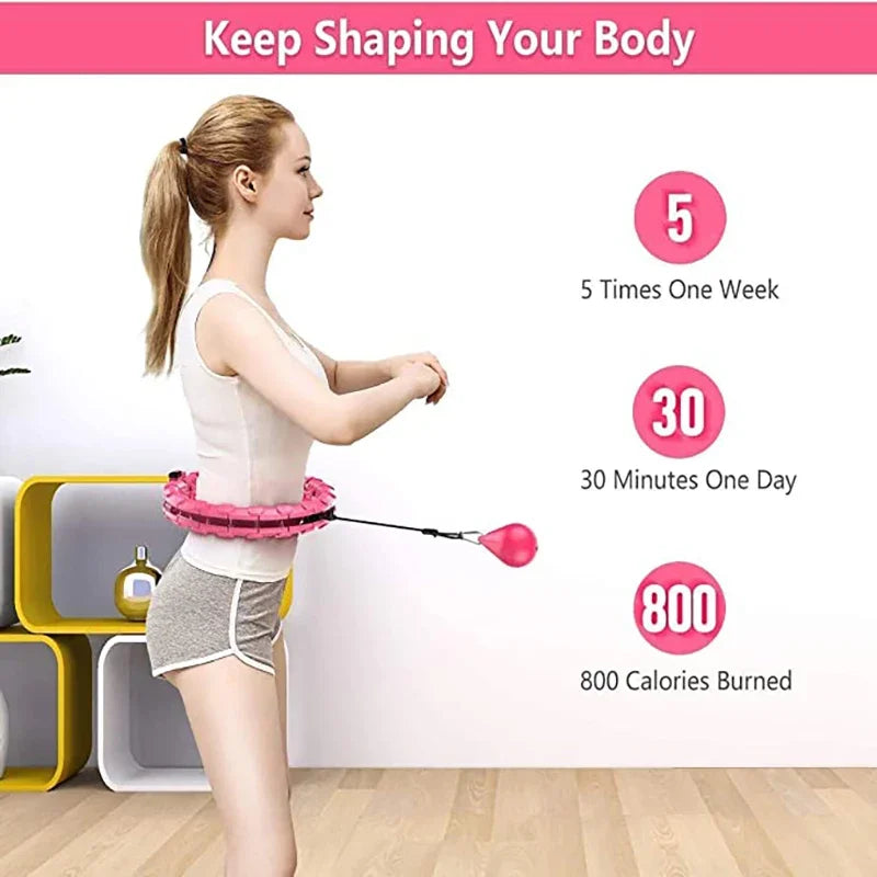EasyFit™ Adjustable Smart Hoop – Weighted Fitness Ring